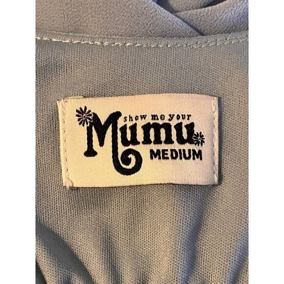 Show Me Your Mumu Caitlin Ruffle Maxi Dress M Bridesmaid Romantic Flowy Sheer - Picture 8 of 10